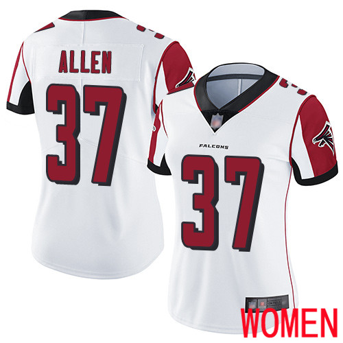 Atlanta Falcons Limited White Women Ricardo Allen Road Jersey NFL Football #37 Vapor Untouchable->women nfl jersey->Women Jersey